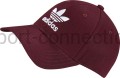 bordowa czapka z daszkiem z napisem Addidas