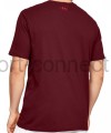 bordowy t-shirt męski under armour