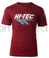 koszulka bawełniana hi-tec retro bordowa