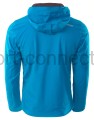 softshell męski hi-tec z kapturem niebieski